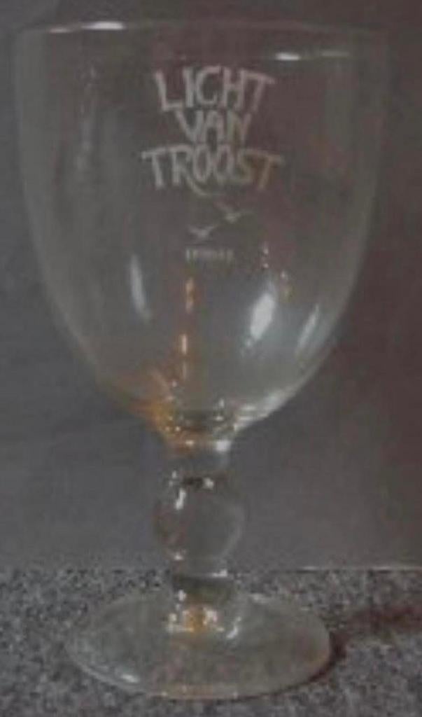 Gezocht licht van troost glas texels, Verzamelen, Biermerken, Ophalen of Verzenden, Glas of Glazen, Overige merken