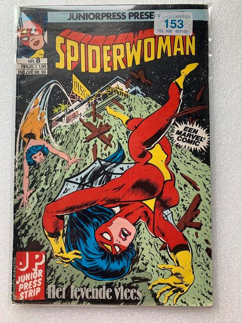 Marvel Comics Spiderwoman nr 8 Junior Press Strip NL, Boeken, Strips | Comics, Gelezen, Eén comic, Europa, Ophalen of Verzenden