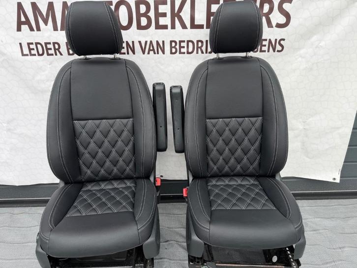 Bestuurder +Bijrijderstoel met zwart leder voor Vito W447, Auto-onderdelen, Interieur en Bekleding, Mercedes-Benz, Nieuw, Ophalen