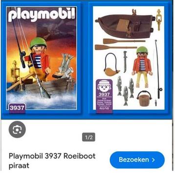 Playmobil piraat met roeiboot (3937) beschikbaar voor biedingen