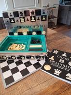 Schaken en dammen in blik, Hobby en Vrije tijd, Gezelschapsspellen | Bordspellen, Ophalen of Verzenden, Zo goed als nieuw