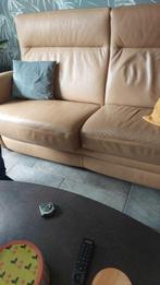 Bank en stoel, Huis en Inrichting, Ophalen, Gebruikt, Leer