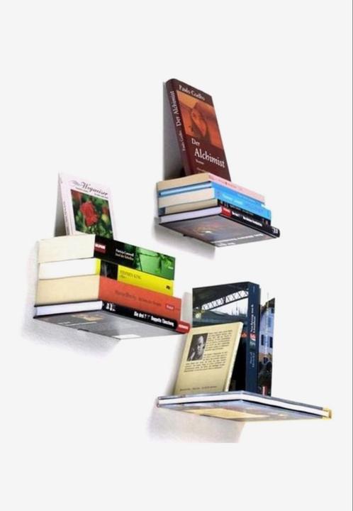 Zwevende boekenplank – 1 nieuw + 1 gebruikt, Verzamelen, Boekenleggers, Nieuw, Ophalen of Verzenden