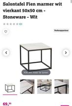 Salon / bijzettafel steen, Ophalen, 50 tot 100 cm, Rond, Zo goed als nieuw