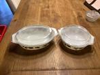 2 Vuurvaste Schalen met Deksel, Ophalen of Verzenden