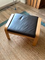 Poang voetenbank leer, Huis en Inrichting, Ophalen of Verzenden, 75 tot 100 cm, Leer