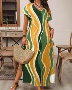Tuniek jurkje Golf Groen & Geel (46 tm 54) ** NIEUW **, Kleding | Dames, Verzenden, Nieuw, Groen, Jurk