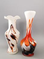 Carlo Moretti Murano opaline vazen retro vintage design glas, Verzenden