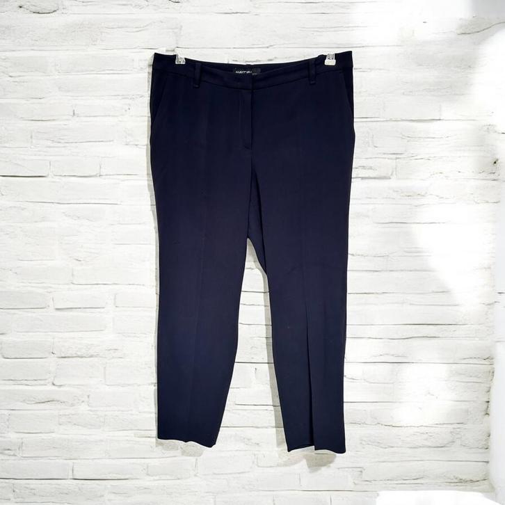 Marc Cain Broek Maat N5 Donkerblauw Pantalon, Kleding | Dames, Broeken en Pantalons, Zo goed als nieuw, Maat 46/48 (XL) of groter