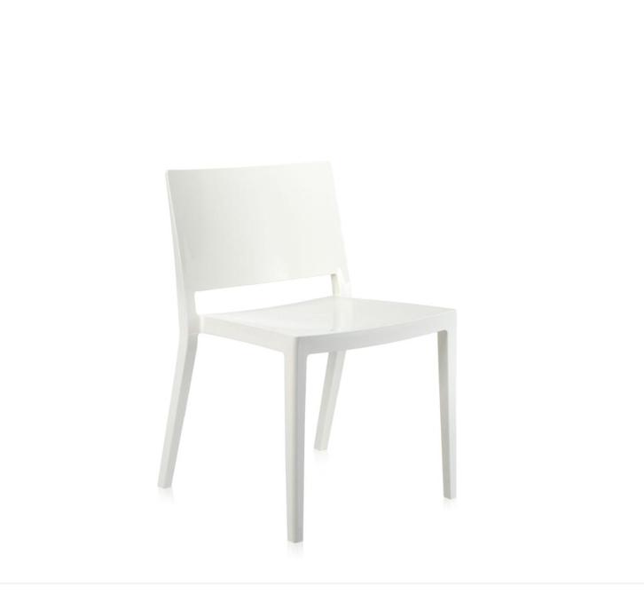 13x Kartell Lizz designstoel (Piero Lissoni), Huis en Inrichting, Stoelen, Gebruikt, Vijf, Zes of meer stoelen, Kunststof, Wit