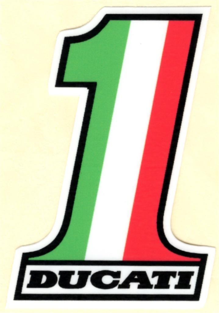 Ducati Nr. 1 sticker, Motoren, Accessoires | Stickers, Ophalen of Verzenden