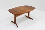 Vintage Danish oval extendable dining table solid teak 1960s, Huis en Inrichting, Tafels | Eettafels, Ophalen, Gebruikt, Teakhout