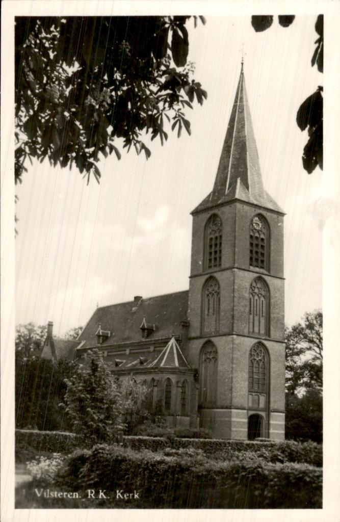 Vilsteren - RK Kerk, Verzamelen, Ansichtkaarten | Nederland, Ongelopen, Overijssel, 1940 tot 1960, Ophalen of Verzenden