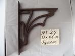 plankdragers ART NOUVEAU / JUGENDSTIL plankdrager hoeksteun, Ophalen of Verzenden