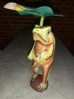 Houten kikker 27 cm. hoog, Ophalen of Verzenden, Dier