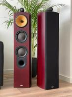 B&W 804 N Luidsprekers ( Nautilus  ) Red Stained, Ophalen, Zo goed als nieuw, Front, Rear of Stereo speakers, Bowers & Wilkins (B&W)