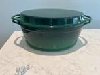 Le Creuset Cactus Braadpan met Grilldeksel 32cm, Huis en Inrichting, Keuken | Potten en Pannen, Gietijzer, Ophalen of Verzenden