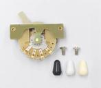 5-weg switch hq + strat knoppen wit aged zwart + screws, Moku Custom Guitars, Nieuw, 4613CB, Ophalen of Verzenden