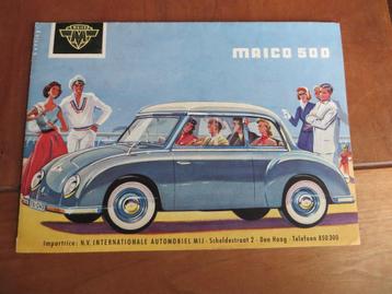 Zeldzame NL folder Maico 500 12-1957 beschikbaar voor biedingen