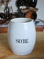 Antieke Franse beboterde VOORAADPOT  'SUCRE.'  bandenpot V&B, Ophalen of Verzenden
