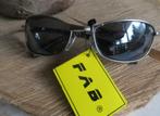 FAB zonnebril – Nieuw met label – zilverkleurig montuur, Ophalen of Verzenden, Nieuw, Zonnebril, Overige merken