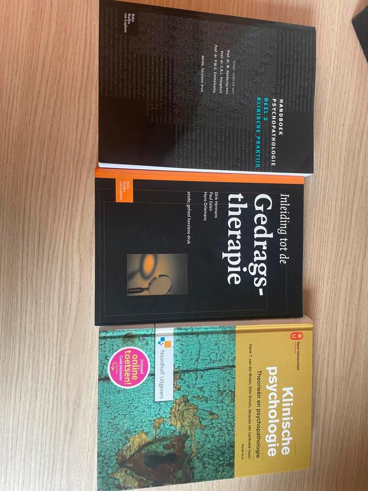 Klinische Psychologie Boekenbundel, Boeken, Studieboeken en Cursussen, Gelezen, HBO, Gamma, Ophalen of Verzenden
