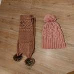 Kindersjaal Barts en muts roze, Ophalen of Verzenden, Gebruikt, Meisje, Muts