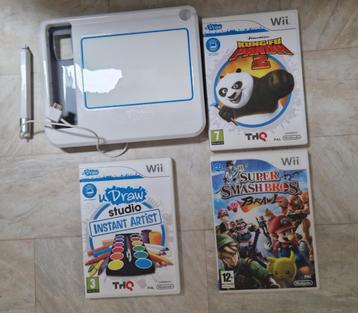 Diverse Wii Spellen inclusief U Draw tekentablet beschikbaar voor biedingen