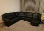 Leren Hoekbank - Zwart, Ophalen, Gebruikt, Leer