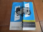 Folder Citroen 850 bestelwagen, HY/HZ 1956, Gelezen, Ophalen of Verzenden, Citroën, Citroën
