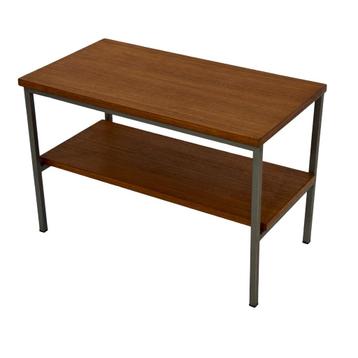 Vintage bijzettafel audio meubel jaren 60 teak fineer beschikbaar voor biedingen