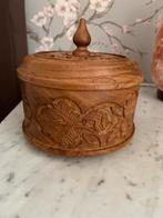 Vintage houten opbergdoos uit India, Antiek en Kunst, Ophalen