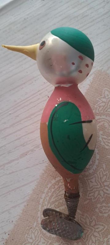 Antieke Pingouin voor in de kerstboom met clip beschikbaar voor biedingen