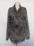 Vintage zwarte stonewashed denim / jeans jas, Maat 48/50 (M), Ophalen of Verzenden, Zo goed als nieuw, Vintage