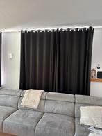 Zwarte gordijnen, Huis en Inrichting, Stoffering | Gordijnen en Lamellen, Ophalen, 100 tot 150 cm, 200 cm of meer, Zo goed als nieuw