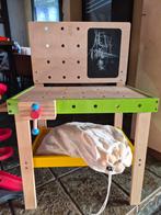 Houten Werkbank Kinderen met Gereedschap, Kinderen en Baby's, Ophalen of Verzenden, Gebruikt, Hout, Speelkeuken-accessoire