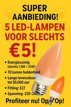 5 LED Lampen voor €5!, Led-lamp, Minder dan 30 watt, Nieuw, E27 (groot)
