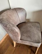 Rivièra Maison 1 x leren stoel/ eetkamerstoel nette staat, Ophalen, Bruin, Zo goed als nieuw, Eén