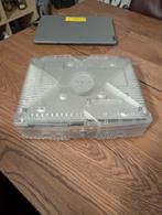 Console Xbox (Crystal) – kapotte disc-drive + 2 controllers, Ophalen, Gebruikt, Met 2 controllers, Met games
