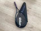 Wilson racket met hoes voor op de fiets., Sport en Fitness, Tennis, Gebruikt, Ophalen