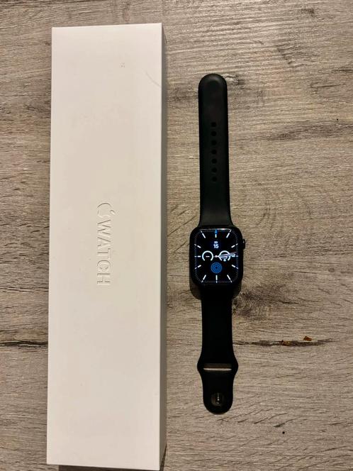 Apple Watch Series 7 - 45mm - Midnight Blue, Sieraden, Tassen en Uiterlijk, Smartwatches, Gebruikt, iOS, Blauw, GPS, Ophalen