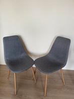 2x Kwantum eetkamerstoelen, Ophalen, Twee, Zo goed als nieuw, Grijs