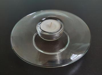 mooie waxinelichthouder van glas, slechts €3,50 verzendkstn! beschikbaar voor biedingen