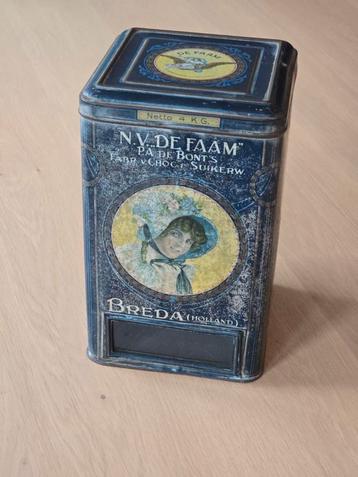 Extreem zeldzaam antiek N.V. de Faam winkelblik +kijkvenster beschikbaar voor biedingen