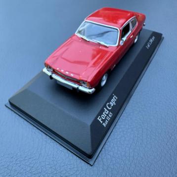 Modelauto Ford Capri 1:43 1969 rood van Minichamps incl. OVP beschikbaar voor biedingen