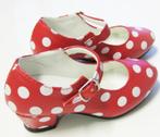 Spaanse schoenen rood met witte stip maat 25 - nieuw -, Schoenen, Nieuw, Meisje, Ophalen of Verzenden