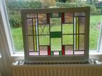 Vintage glas in loodraam, Doe-het-zelf en Verbouw, Glas en Ramen, Gebruikt, Minder dan 80 cm, Overige typen, Ophalen of Verzenden