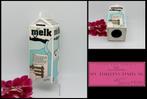 Vintage melkpak spaarpot van melkkoetje met dop - K1EDV, Verzamelen, Ophalen of Verzenden, Gebruikt, Steen, Aardewerk of Keramiek