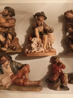 7 prachtige herder alpen kribe van hout met kerst schaapjes, Ophalen of Verzenden