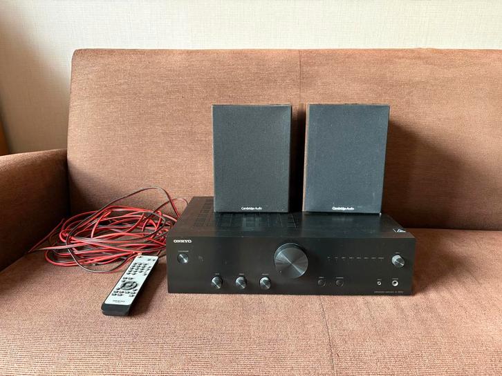 Onkyo A-9010 versterker + Cambridge Audio speakers, Audio, Tv en Foto, Versterkers en Receivers, Gebruikt, Stereo, 60 tot 120 watt